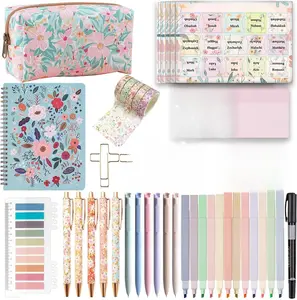 Bible Study Supplies Journaling Kit with Tabs and Notebooks, Bibles Highlighters and Pens No Bleed, Bible Study Kit for Women Students Beginner Christian Gifts