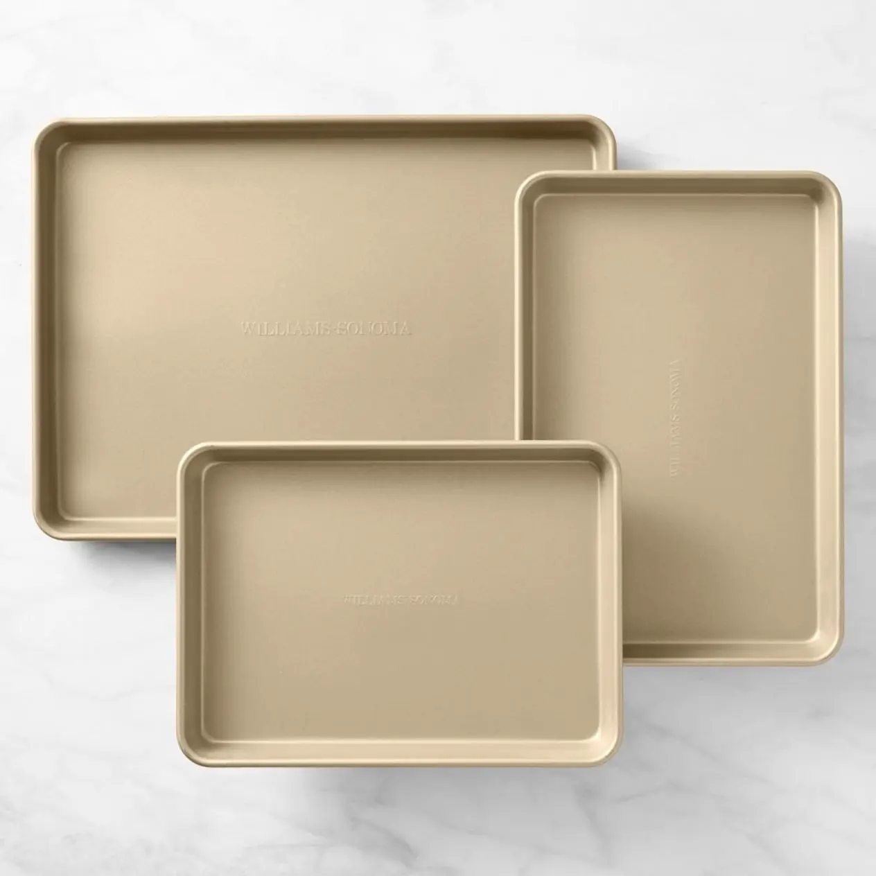 Williams Sonoma Goldtouch® Pro Nonstick Steel Bakeware Sheet Pan Set, Set of 3