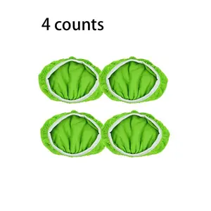 Reusable Mop Replacement Pad, 4 Counts Washable & Durable Replacement Mop Cloth, Wet and Dry Use Mop Cloth for Home Kitchen Bathroom, Mop Head Refill, Reusable Mop Pads