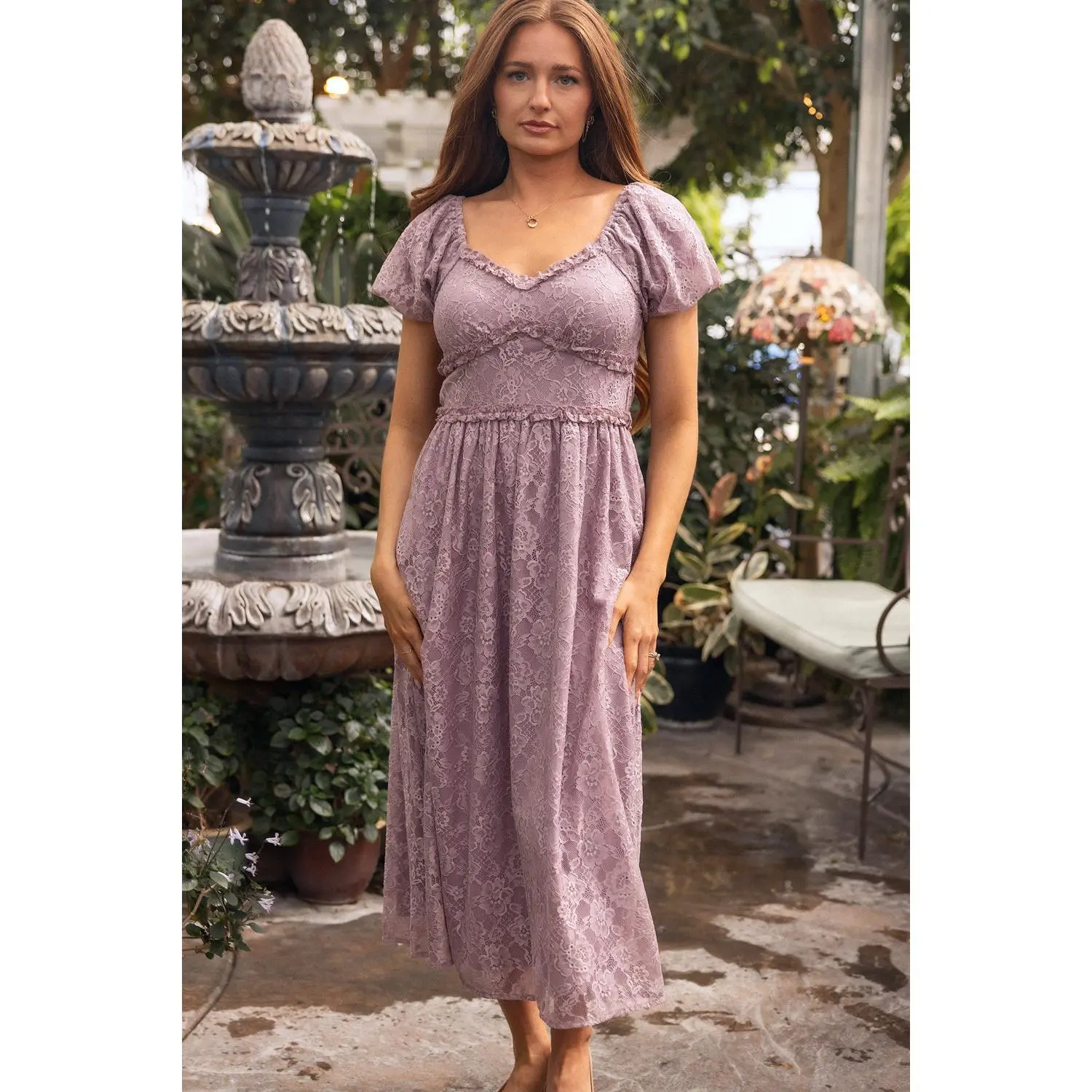 Kiara Dress in Hyssop Lace