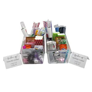 Premium Wedding Bathroom Baskets - High-Quality Wedding Essentials Tray for Guests, Use after for Storage Solution Organiser Plastic