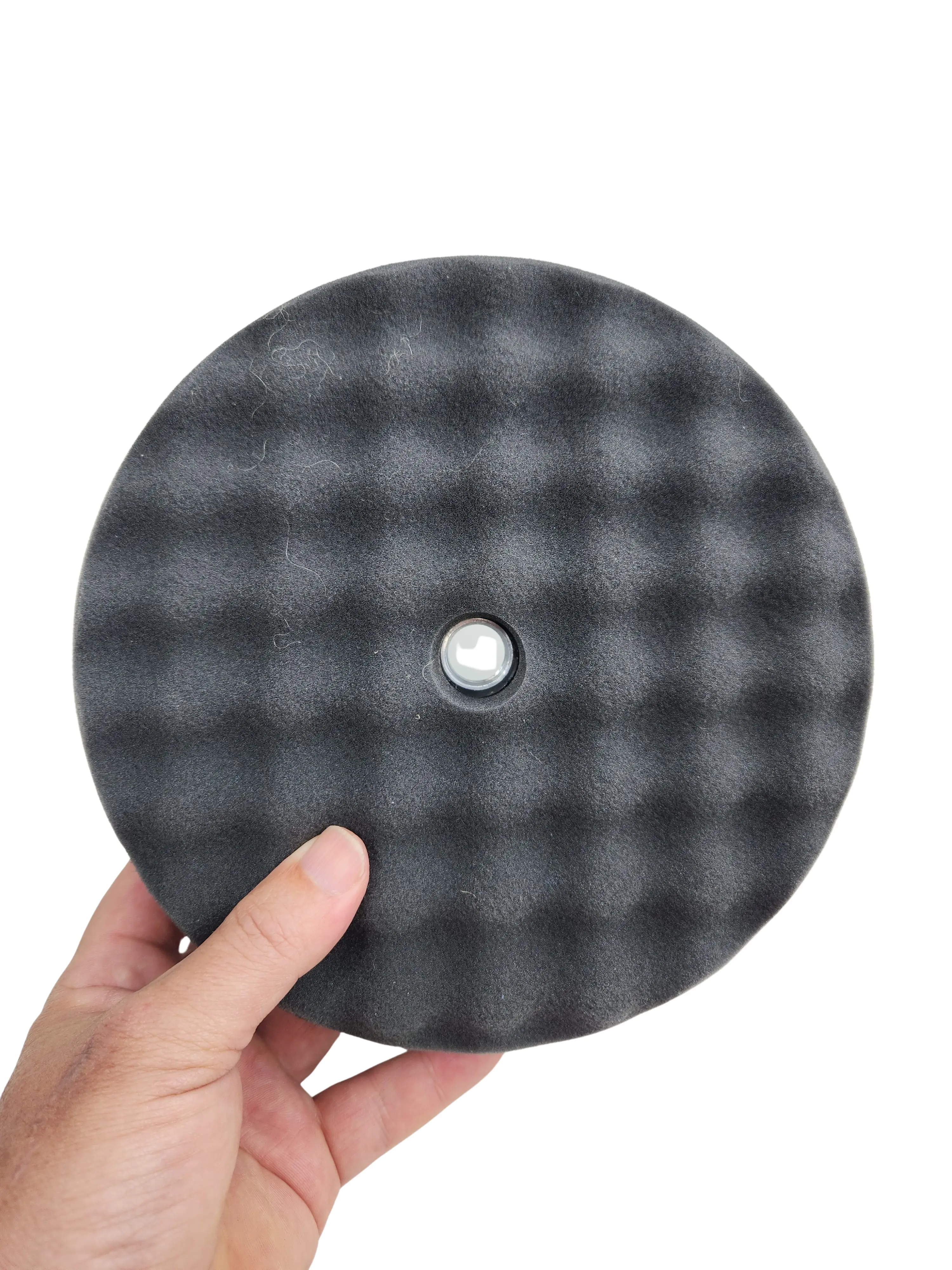 7.5" Double Sided Waffle Foam - Finishing Pad – Black - Professional Series