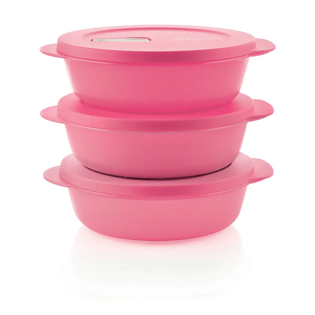 Tupperware Crystalwave Microwaveable 3 pc Bowl Set