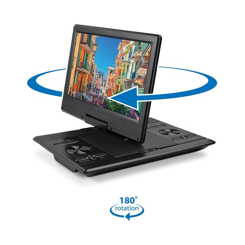 GPX 12" Portable DVD Player Bundle w/ Carry Case & Headphones