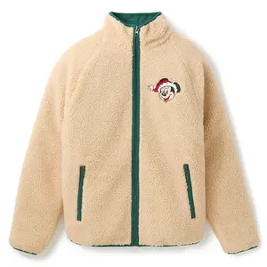 Disney Store Santa Mickey Mouse Polar Fleece Jacket for Adults
