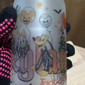 sublimated glass can