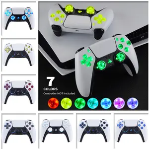 eXtremeRate Multi-Colors Luminated Dpad Thumbstick Share Home Face Buttons, DTF V3 LED Kit for PS5 Controller BDM-010 & BDM-020