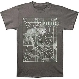 Pixies Monkey Grid Mens T-shirt Officially Licensed