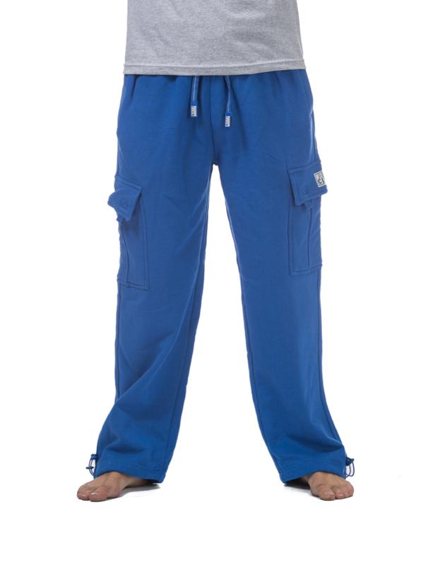 PROCLUB Men's Heavyweight Cargo Sweatpants PRO CLUB Cargo Pants 6 Pockets Casual Fleece Pants Hip Hop Harem Casual Loose Fit Elastic Big and Tall
