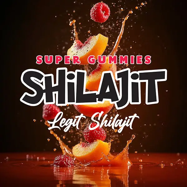 Shilajit Super Gummies - Limited Edition Peach Raspberry Flavor and Bottle!