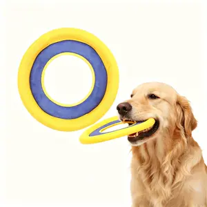 Durable Bite Resistant Throwing Frisbee for Large Dogs Outdoor Training Pet Toys Interactive Fetch Play