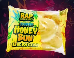 Rap Snacks Jumbo Honey Bun with Lemon Flavored Icing, desserts, buy now, add to cart, sweets, treat, snack, American, exotic snacks