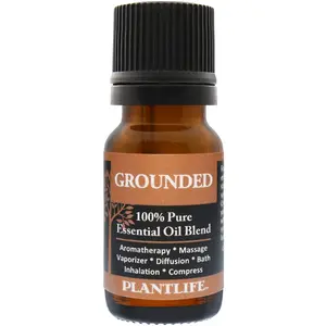 Plantlife Grounded Essential Oil Blend 10 ml – Centering Aromatherapy Blend for Stability & Mindful Moments