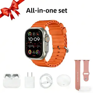 Smart Watch Gift Set – Wireless Calling Fitness Tracker Bundle with Sports Modes, Touch Screen, APP Alerts,Compatible with iPhone & Android – smart watch kit with Bluetooth Headphones, Type-C Cable & Audio Support – Compact All-in-One Bundle