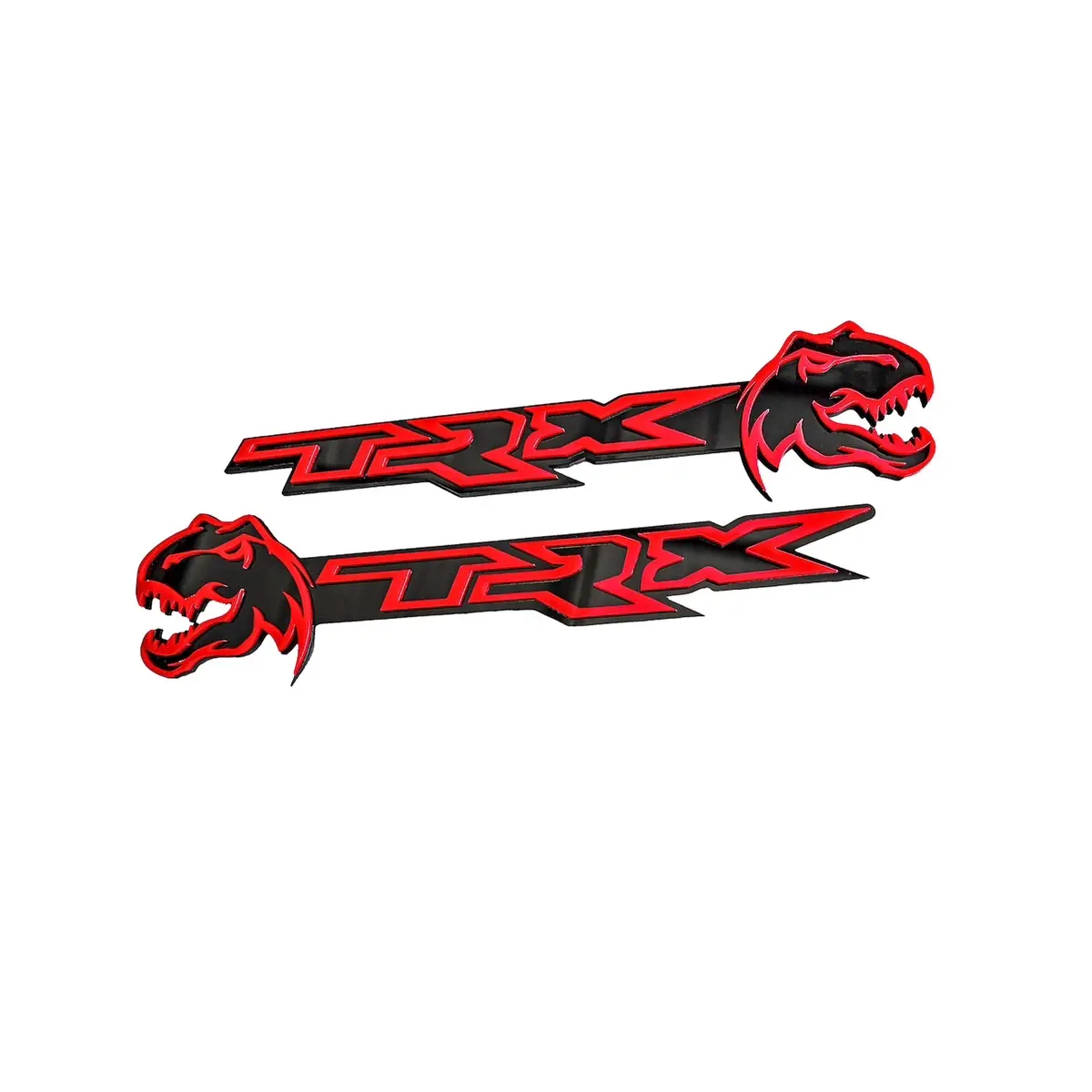 TRX Door Emblems with t-rex head - Sold as a Pair