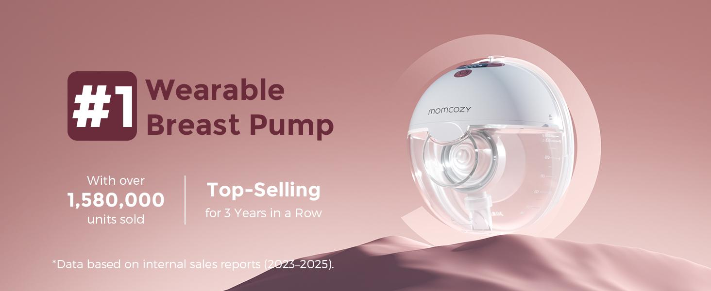 Momcozy KleanPal Pro Baby Bottle Washer BS03 & Momcozy Breast Pump Hands Free M5 Cozy Red 2 Count