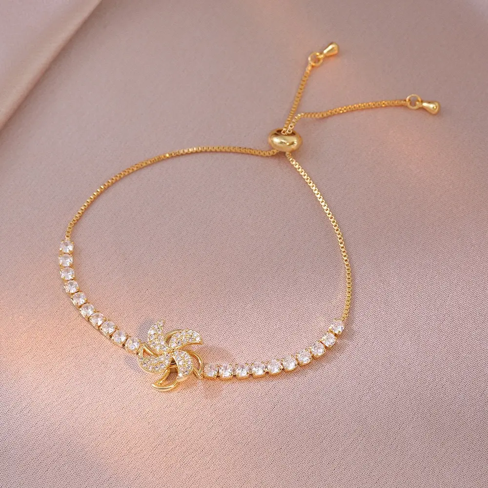 TS0322 Golden Windmill Bracelet