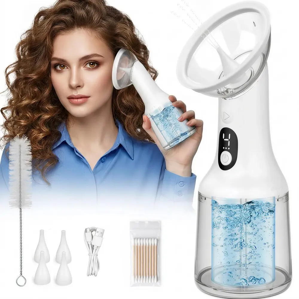 Ear Wax Removal Kit, Ear Cleaner Tool, Earwax Removal Tool, Water-Powered Ear Wax Removal Tool with 4 Cleaning Modes, 2-in-1 Fresh & Waste Water Tank, Rechargeable Ear Flushing System with Replaceable Nozzles for Family