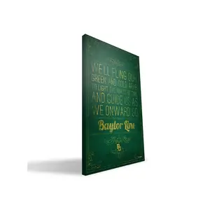 Paulson Designs  Baylor Song Canvas, 24 x 36 in.