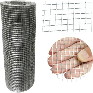 12in X 20ft Hardware Cloth 1/4 Inch 23 Gauge Hot-dip Galvanized After Welding Chicken Wire Fence Welded Wire Cloth for Garden Fencing and Handicraft Making