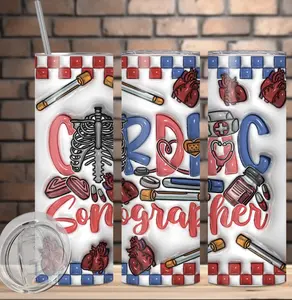 Cardiac Sonographer 20 oz Stainless Steel Tumbler