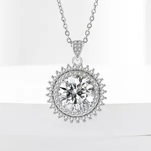 Premium S925 Silver Moissanite Necklace – Hot Release, 2-5ct Options | Free Chain Upgrade | Elegant Timeless Gift for Him & Her | Genuine Certificate Included | dealsforyoudays Exclusive Selection | Chic & Classic Styles