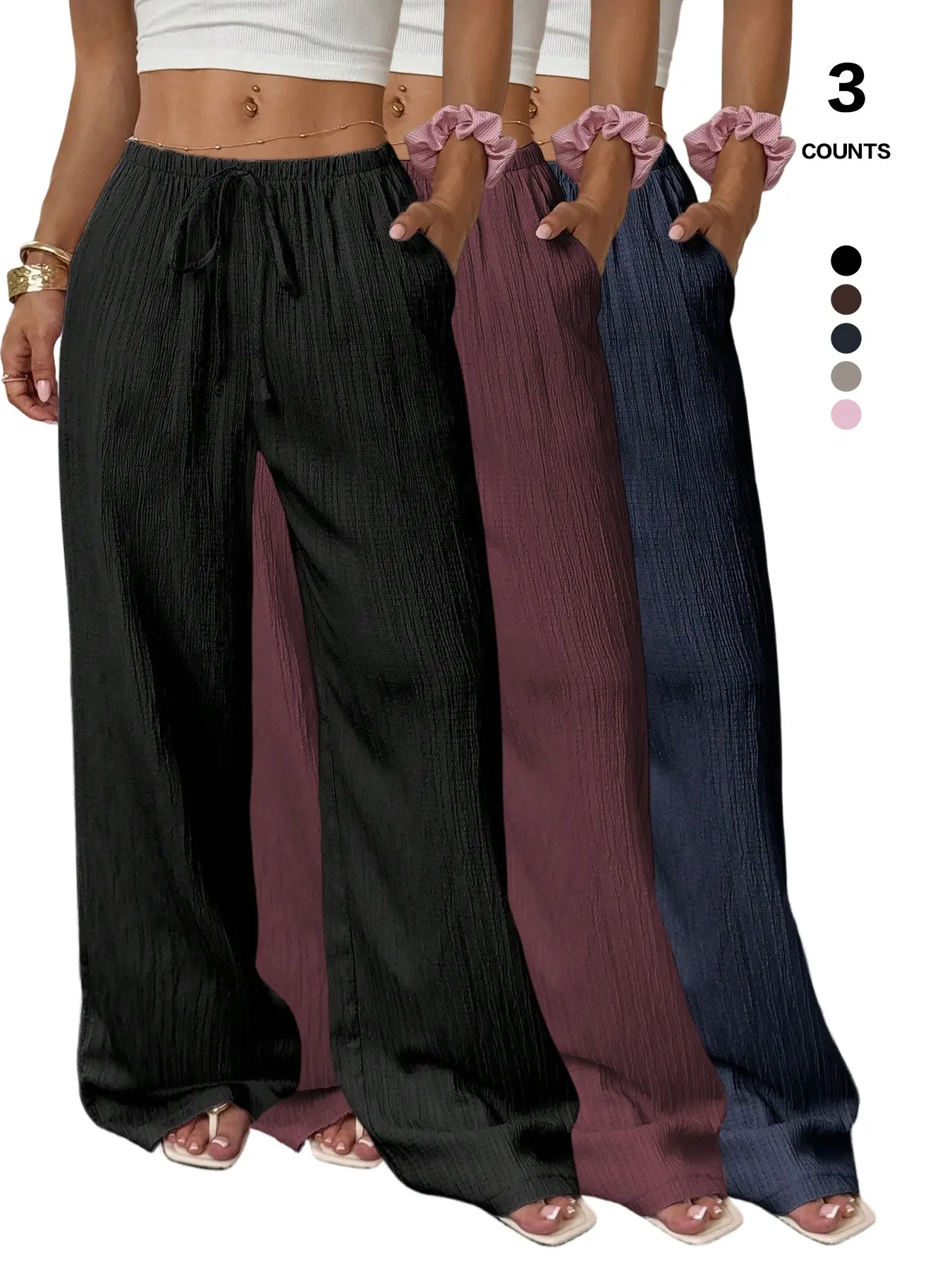 Black + Burgundy + Dark Navy Blue