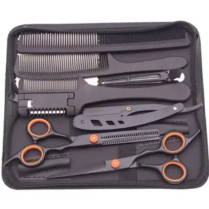 Hair Styling and Cutting Tool Set, Professional Hairdressing Scissors for Salon & Barber Shop, Heatless Styling Tools for Women & Men, Haircut Kits