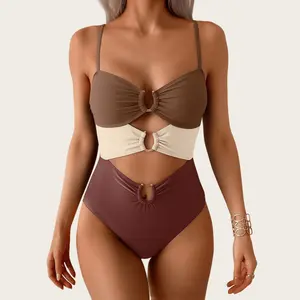 1 Piece Swimsuit for Women Ring Linked Sexy Bathing Suit Cutout Swim Suit Swimwear Swimsuits Beachwear,Swimsuits Slimming Bikini Swimwear