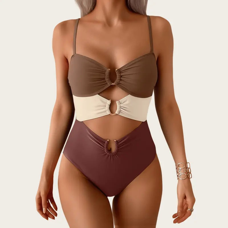 1 Piece Swimsuit for Women Ring Linked Sexy Bathing Suit Cutout Swim Suit Swimwear Swimsuits Beachwear,Swimsuits Slimming Bikini Swimwear