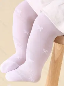 Girls' Butterfly Embroidered Pantyhose, Thin Summer Style, Sweet Princess Fit, Perfect for Festivals & Daily Wear, Dance Socks, Versatile Use