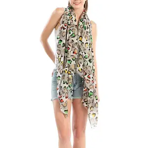 Mix Color Cheetah Printed Scarf