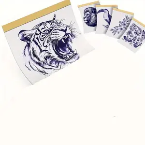 A4 Tattoo Transfer Paper High Definition Easy Transfer Template Paper Compatible with Mo8f Tp81 P90 Pino Printers Professional Personal Use Batch Information Durable High Quality Paper