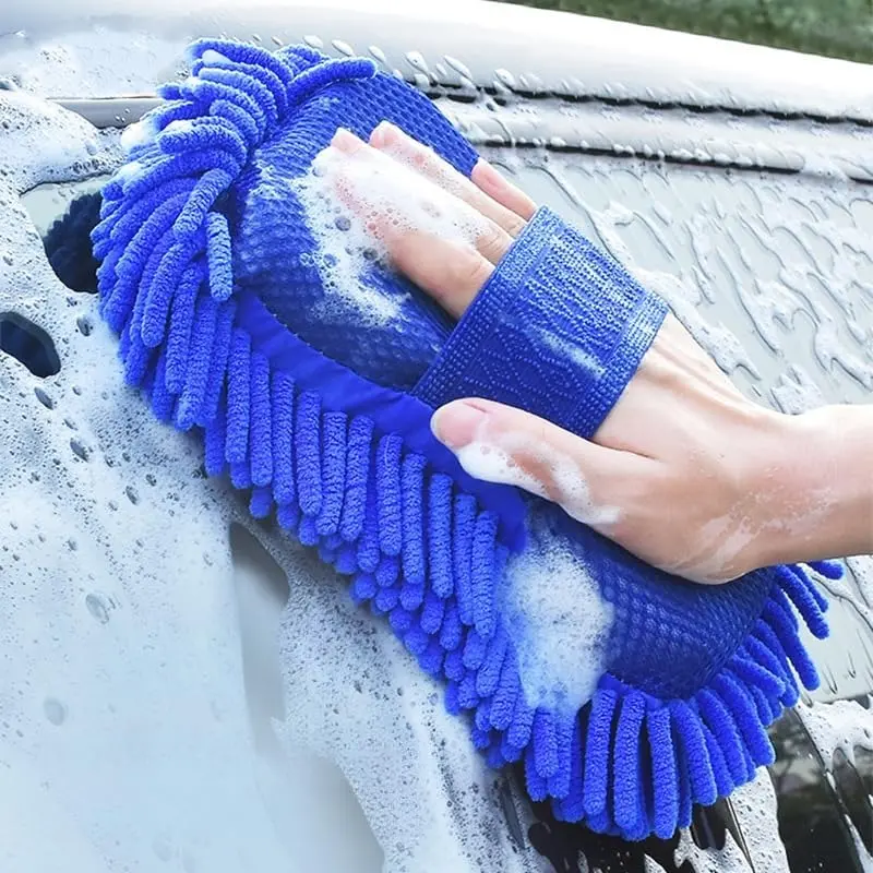 Home Car Wash Sponge Handheld Cleaning Brush Microfiber Beauty Tool, Suitable for Home Car Motorcycle Accessories, No Scratch Car Paint Cloth Cleaner