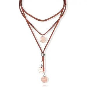 Boho Necklaces for Women Country Concert Outfits Nashville Western Outfit for Women Choker Necklaces Long Leather Necklace Western Dress Jewelry Country Cowgirl Accessories Gifts