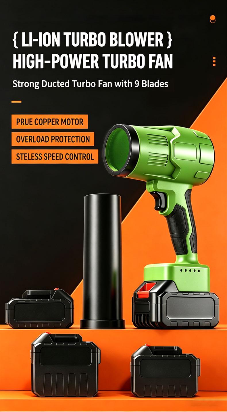 Cordless Turbo Boost Handheld Leaf Blower, Battery-Powered Air Blower with Safety Goggles, Protective Duct for Yard Leaves Cleanup, Garage Dust Cleaning Cordless Turbo Boost Handheld Leaf Blower, Battery-Powered Air Blower with Safety Goggles, Protective Duct for Yard Leaves Cleanup, Garage Dust Cleaning