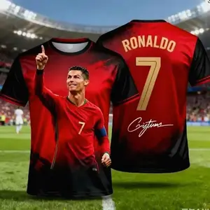 2026 Ronaldo 7 Football Jersey Adults and Kids Fan Edition Summer Soccer Training Tops Sportswear Game