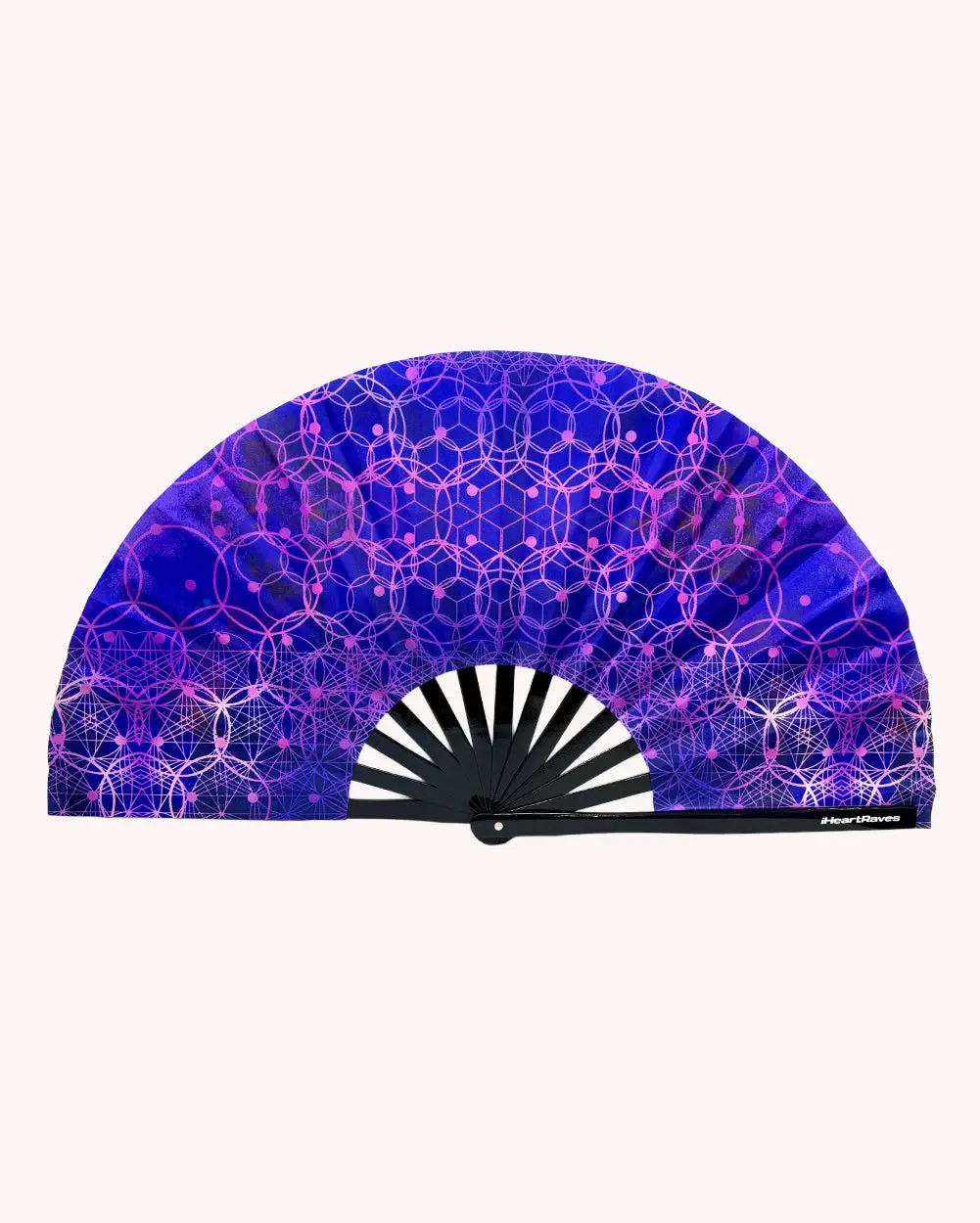 Violet Vibrations Hand Fan