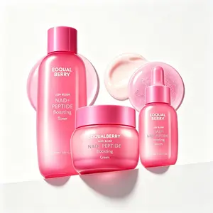 EQQUALBERRY NAD+ Longevity Ritual: Peptide Boosting Serum & Cream Duo Firming & Lifting for Face, Neck & Body Advanced Anti-Aging & Cellular Skin Repair