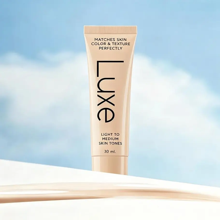 [LUXE]Color Changing Foundation for Women, Self-Adapts to All Skin Tones, Buildable Custom Coverage, 12-Hour Sweat Resistant Long Wear, Natural Hydrating Dewy Finish, 30ml Travel Size