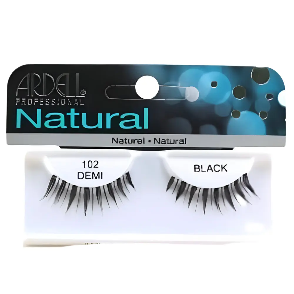 Ardell Fashion Lashes #102 Demi Cosmetic False Eyelash Set, Soft, Natural, Lightweight, Reusable False Eyelashes for Makeup, Natural False Eyelashes