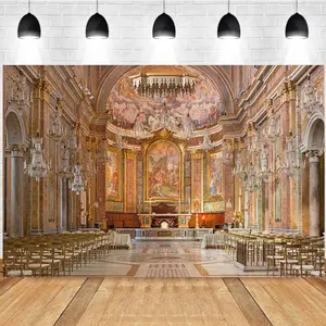 Photography Background European Palace Scene Gorgeous Decoration Personal Portrait Photo Studio Backdrop