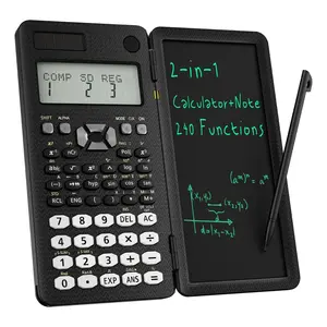 Scientific Calculator for Students with Notepad – 2-Line Display Foldable Calculator