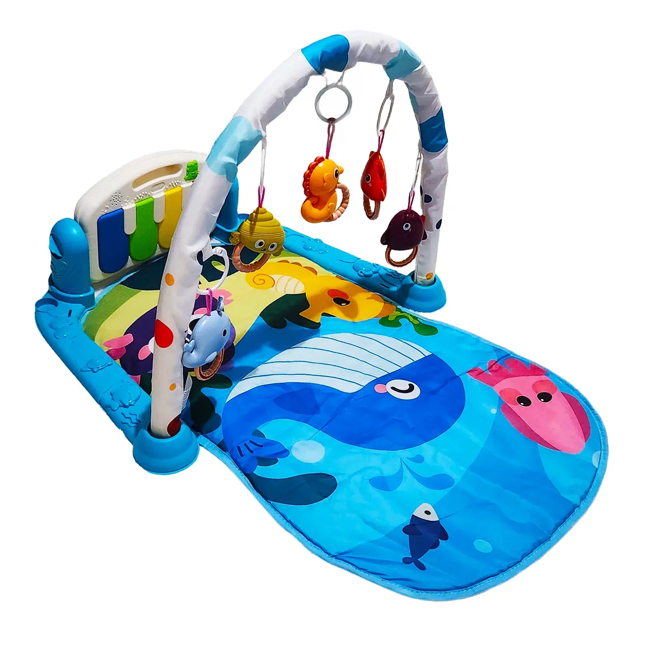 Paaqq Blue Whale Play Mat for Kids - Soft and Durable
