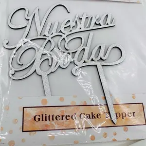 1pc wooden cake topper,