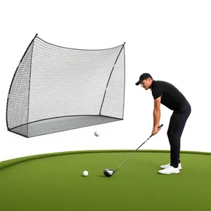 [FLASH SALE] Garvee Golf Practice Hitting Net Large 10x7 ft Black Indoor Outdoor Driving Range Portable
