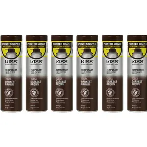 6 Pack Tintation Color Spray TCS02 Darkest Brown