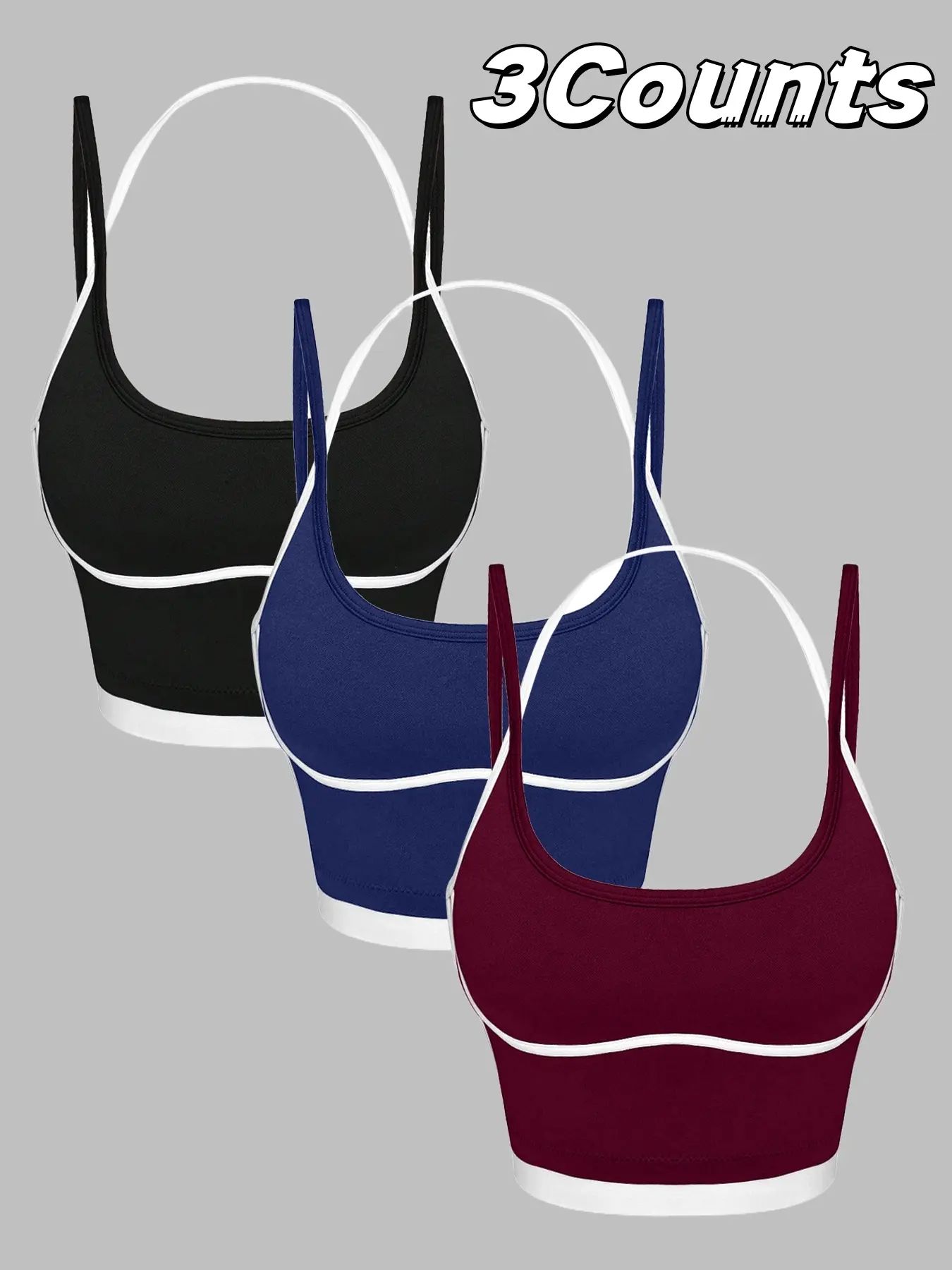 Women's Solid Racerback Ruched Yoga Sports Bra, Casual Comfortable Breathable Sports Vest, Ladies Sportswear for Indoor Outdoor Wear, Gymclothes, Workout Clothes Women, Workout Bras, Activewear