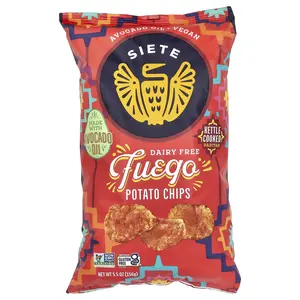 Siete Potato Chips, Fuego , 5.5 Oz (156 g) Siete Potato Chips, Fuego , 5.5 Oz (156 g)