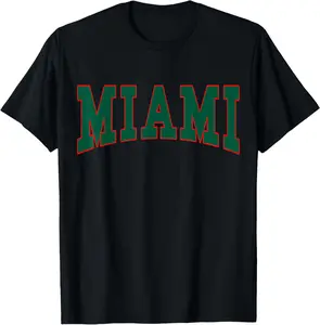 100% Cotton Miami Clothing Miami T-Shirt